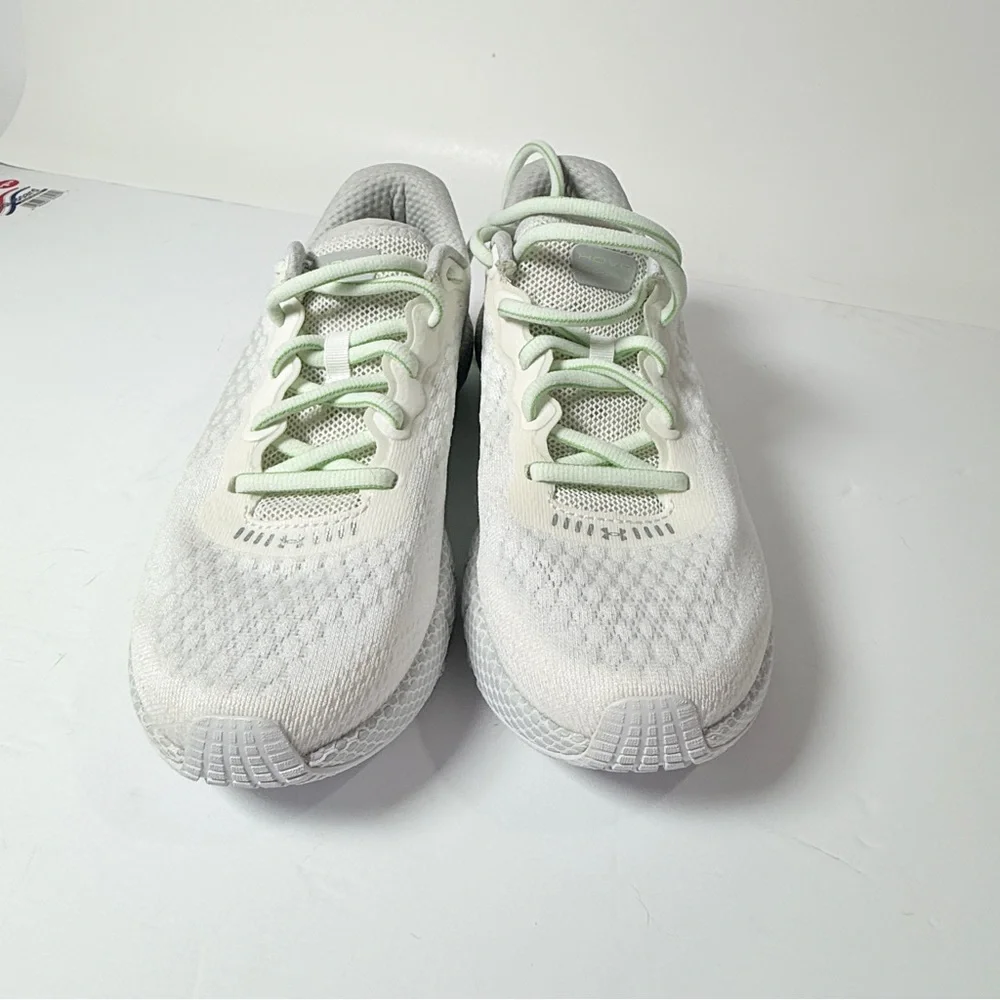Under Armour Women's White and Light Green Athletic Shoes - Picture 3 of 8